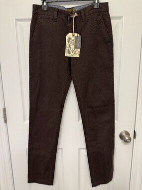 OBEY Juvee Mens Pants Brown Chino Skater NWT - Size 32